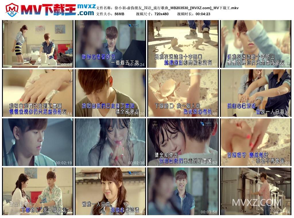 徐小羽-虚伪朋友_国语_流行歌曲_MB203530